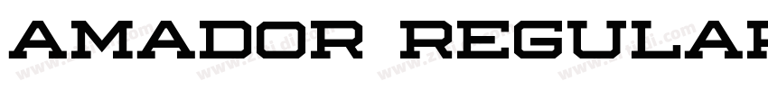 Amador Regular字体转换